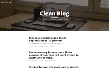Clean Blog Template